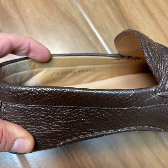 Bally Men\'s Brown/Blue Loafer Size 8.5 In Great Shape! main image 4
